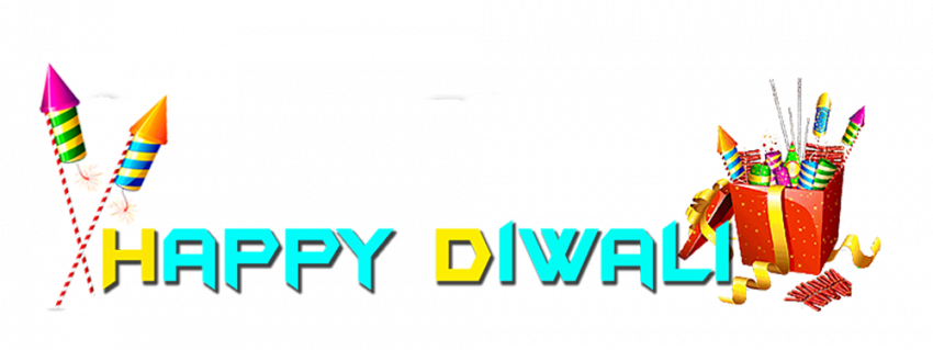 happy diwali text transparent background