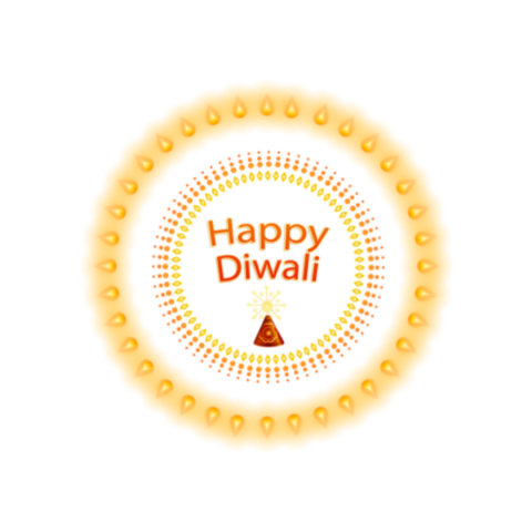 happy diwali Transparent background