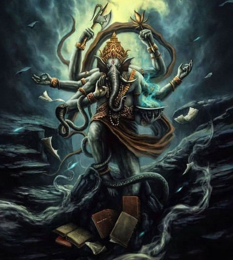 Happy Ganesh chaturthi editing background