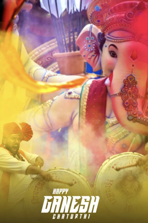 Happy Ganesh Chaturthi Editing Background Images