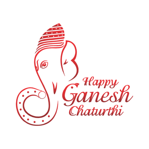 Happy Ganesh Chaturthi Text Png Images