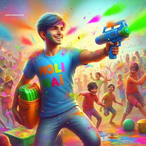 Happy Holi Ai photo creator 2024