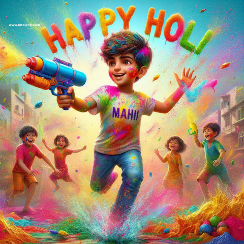 Happy holi ai photo editing 2024