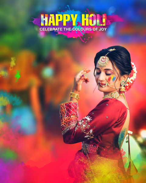 Happy Holi Best Hd Editing Background