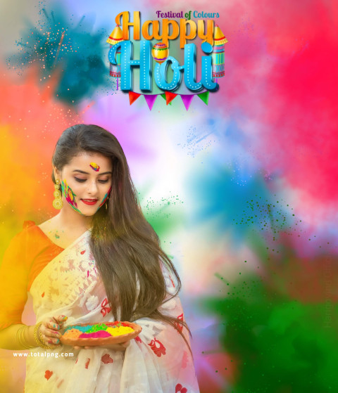 Happy Holi Festival Background Free