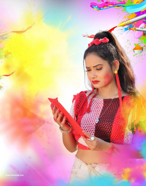 Happy holi girls hd editing backgrounds