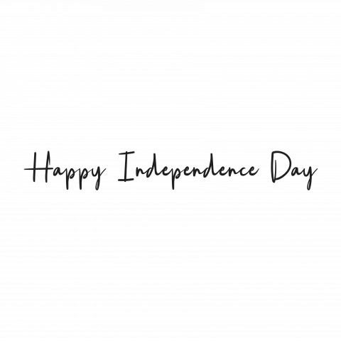 Happy Indenpendence day Text PNG Transparent Images Free Download