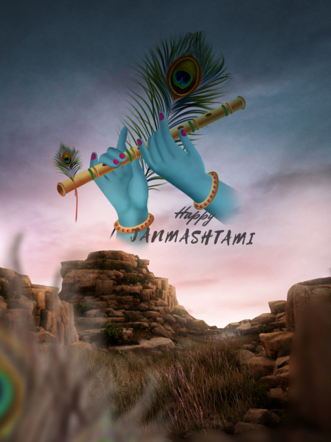 Happy Janmashtami Background