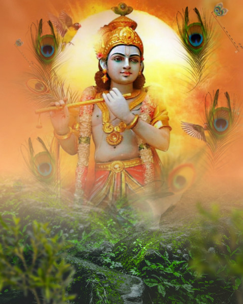 Happy Janmashtami editing background