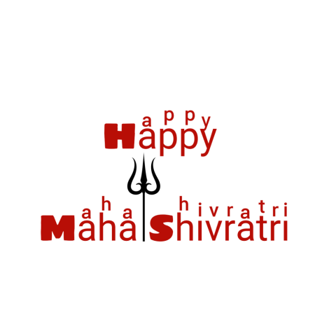 happy mahashivratri Transparent background