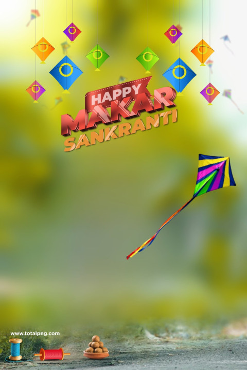 Happy Makar Sankranti Cb Editing Background 4k