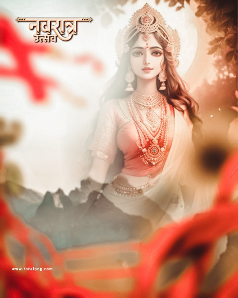 Happy navratri background for editing