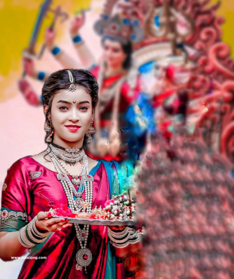 Happy navratri girls editing background,Navratri photo editing background