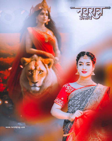 Happy navratri photo editing background online