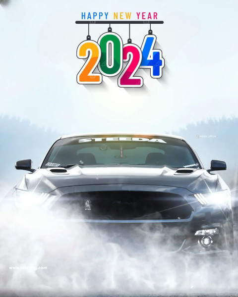Happy new year 2024 editing background hd