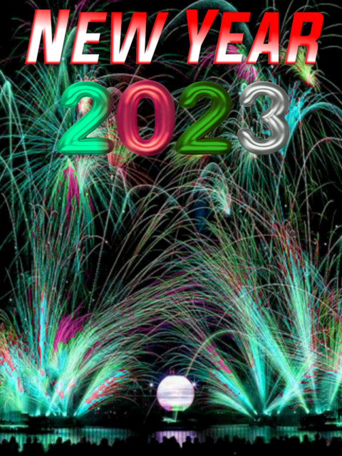 Happy new year background for editing
