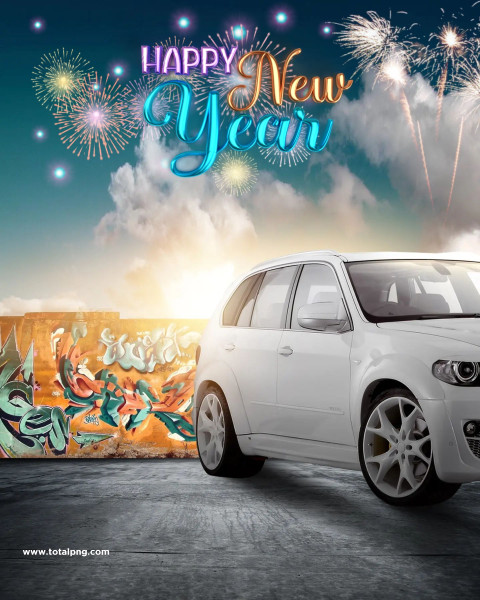 Happy new year editing background