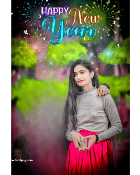 Happy new year editing background