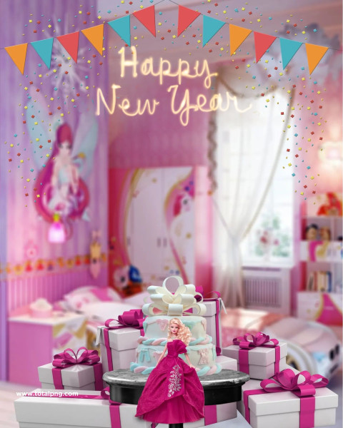 Happy new year editing background free