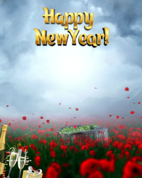 Happy new year hd editing background image