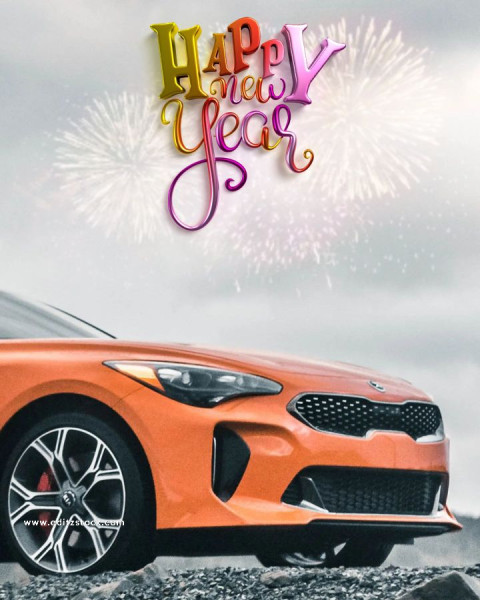 Happy new year manipulation editing background