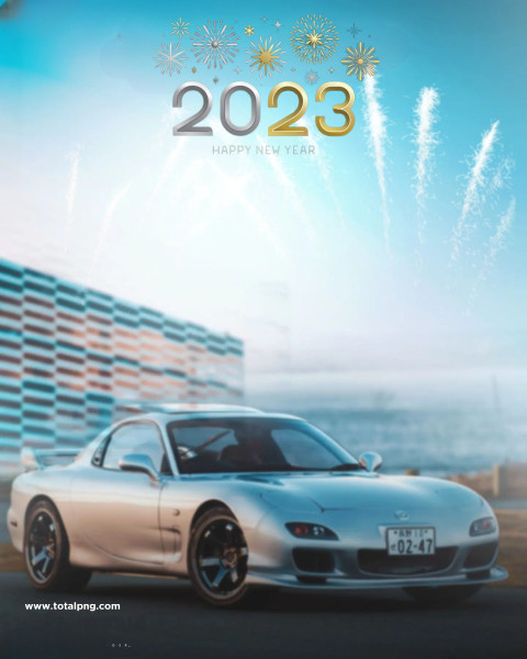 Happy new year photo editing background