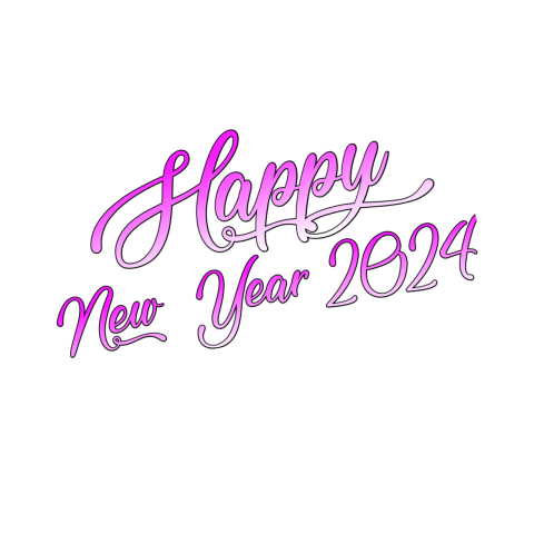 Happy New Year PNG Text Download FREE