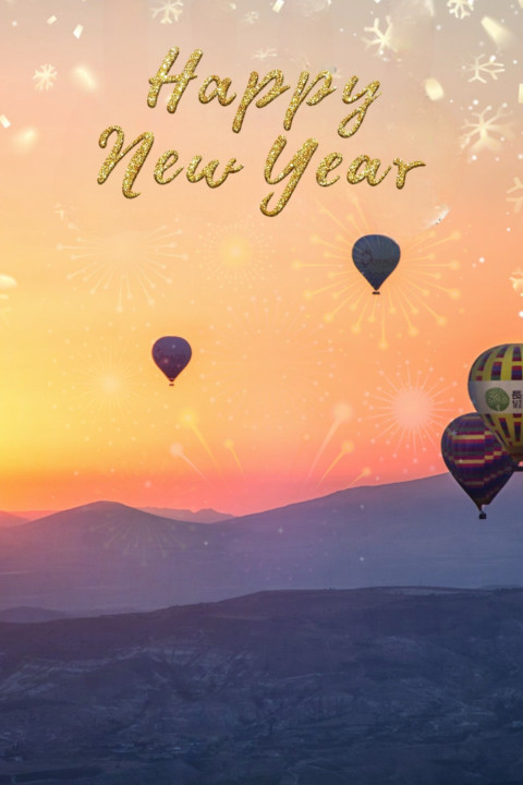Happy new year sky editing background