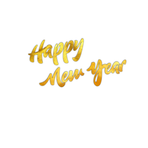 Hap[py New Year Text PNG Free Download
