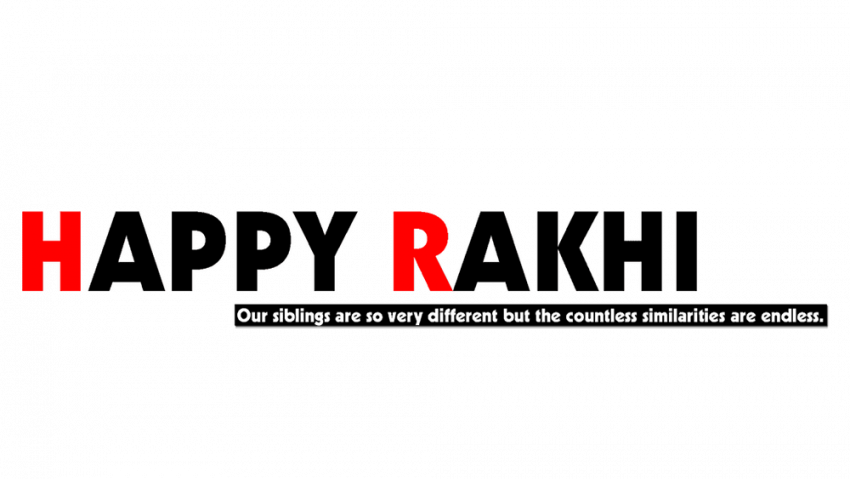 Happy Rakhi text Transparent Background Png