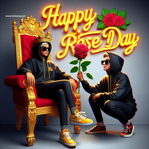 Happy Rose Day Wing Name Ai Photo Editing Image Download