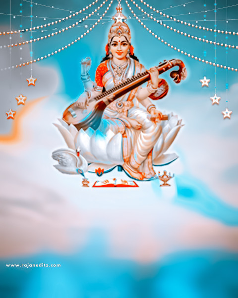 Happy saraswati puja editing background