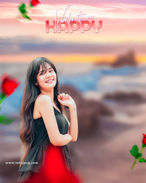 Happy valentine day editing background free