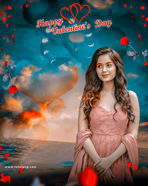 Happy valentine's day editing background