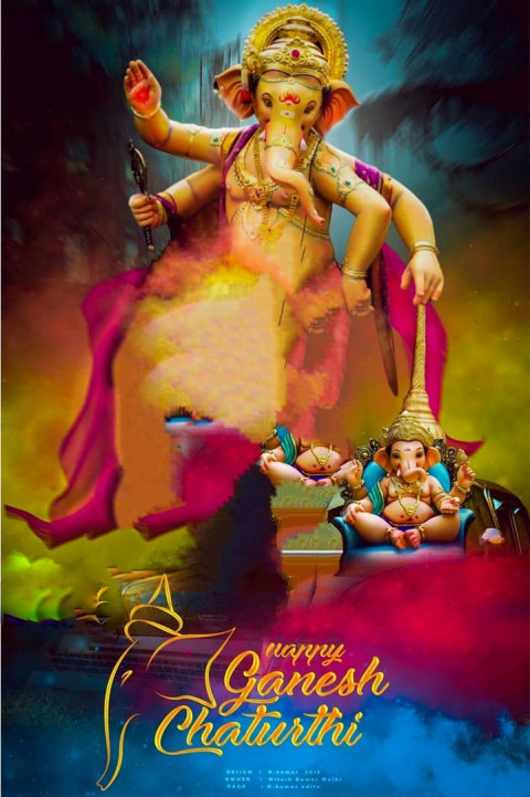 Hd Picsart Ganesh chaturthi editing background