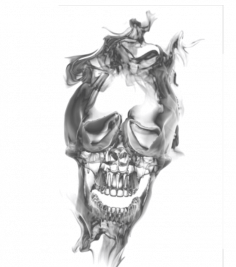 Hd skull smoke png