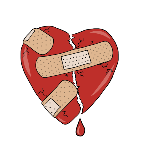 Heart patch Hd png