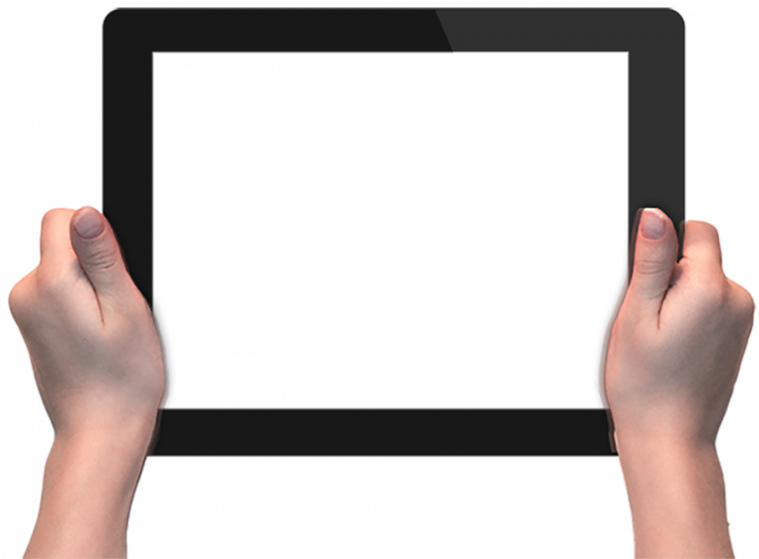 Holding tablet png images,Tablet transparent png images
