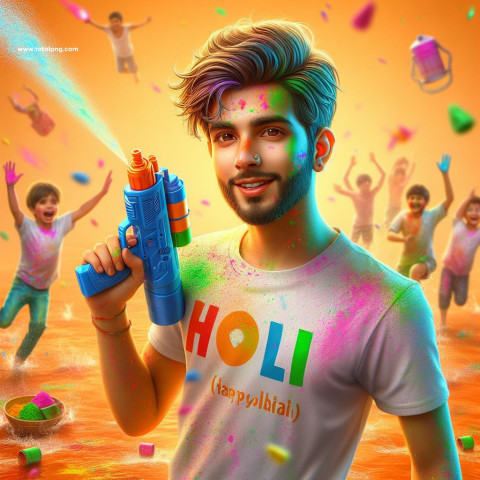 Holi Ai Photo Editing Image Download
