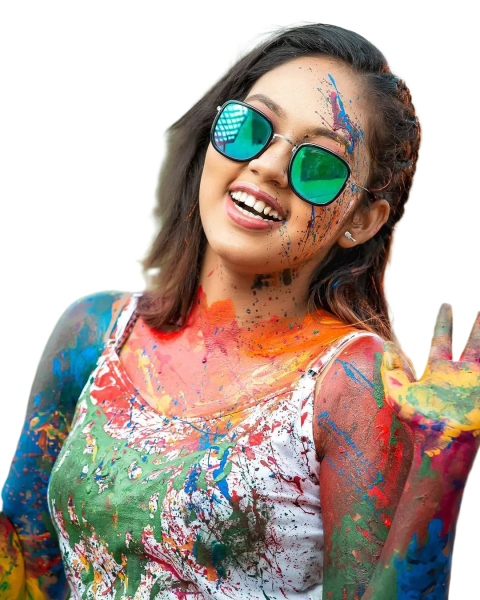 Holi Cb Girl png