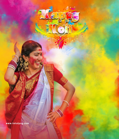 Holi girl cb editing background