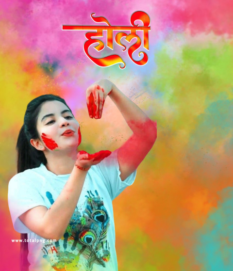holi girl editing background hd