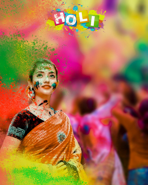Holi Girl Editing Background Hd Free