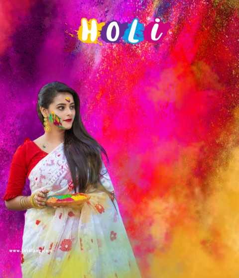 Holi Girl Hd Background Free download