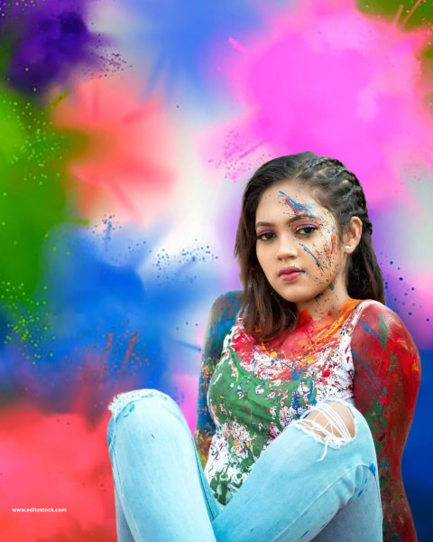 Holi Girls Cb Editing Background
