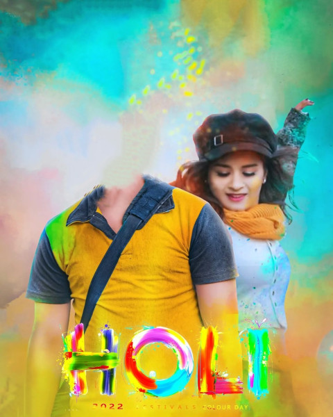 Holi girls editing backgrounds