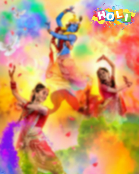 Holi Photo Editing Cb Background with Girl HD Download