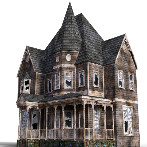 Hunted house transparent png