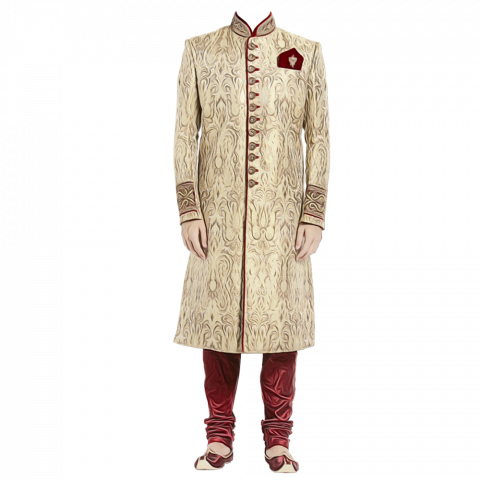 Ind wedding groom sherwani png (2)