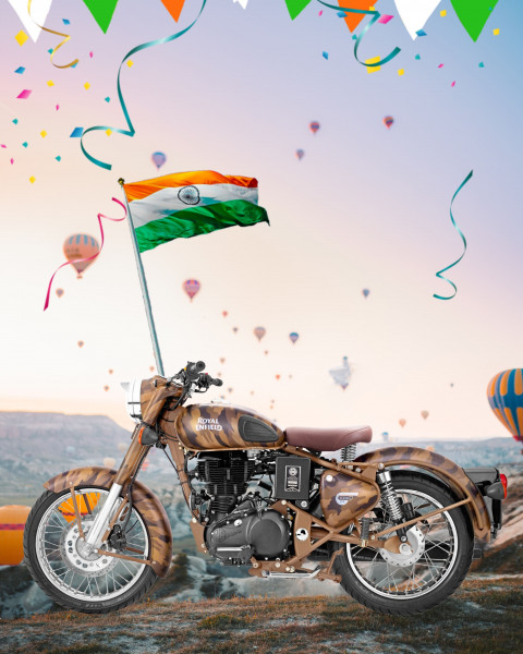 Independence Day bullet bike background